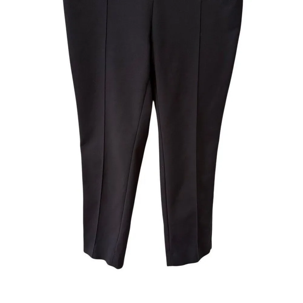 Akris Punto Ankle Pants Women’s Size 12 Black Trousers Old Money Career - Picture 6 of 12
